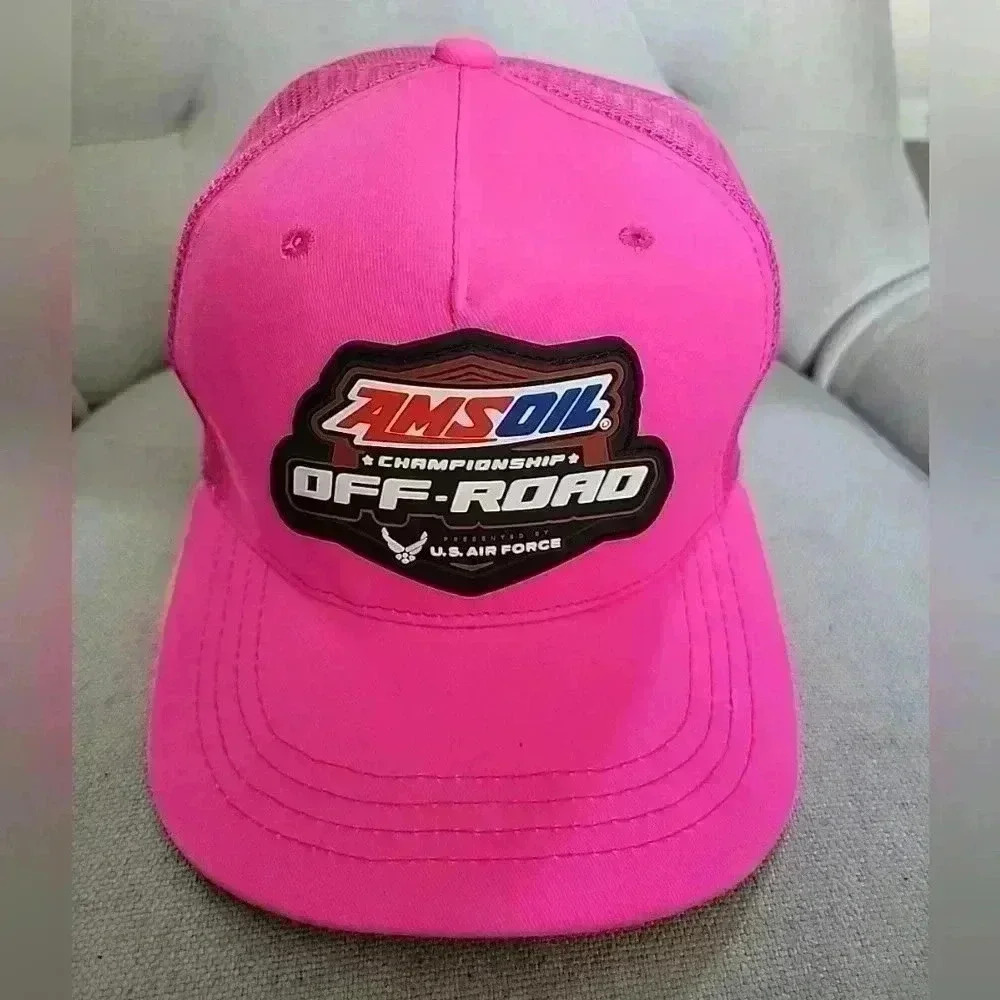 Amsoil Off-Road Presented By US Air Force Hot Pink Mesh Backed Destressed